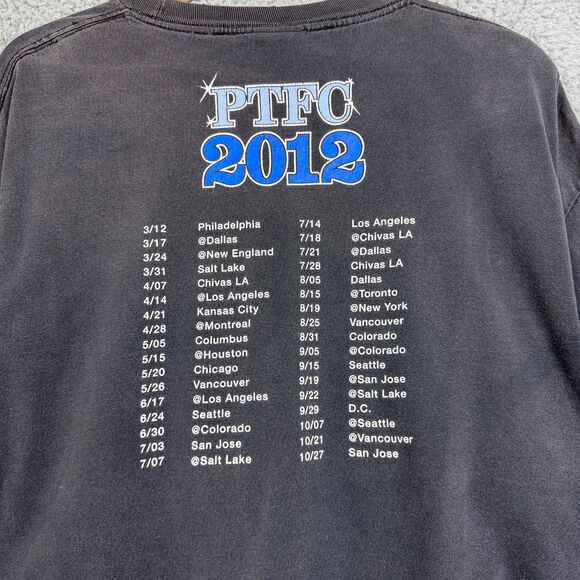 Portland Thorns FC 2012 Season T-Shirt Men’s XL Faded Black No Pity Soccer Tee - Picture 4 of 10